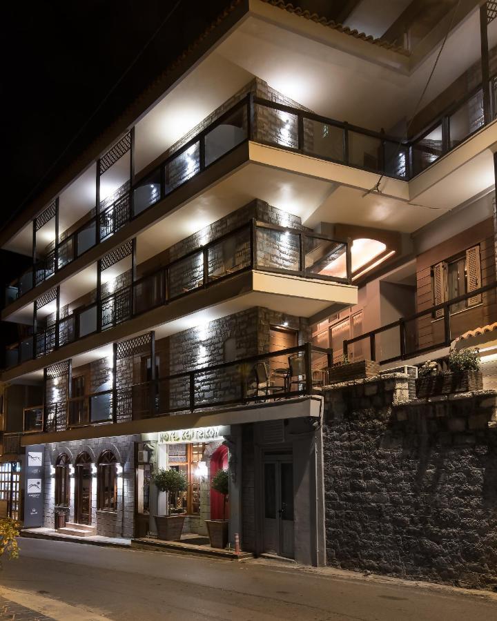 Kentrikon Hotel Lagkadia Bagian luar foto